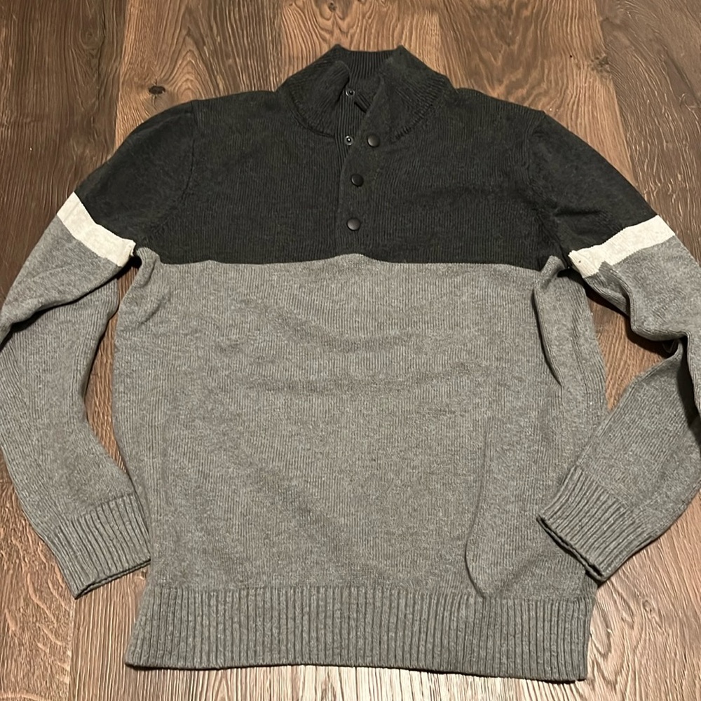 Express Turtle Neck Color Block Sweater